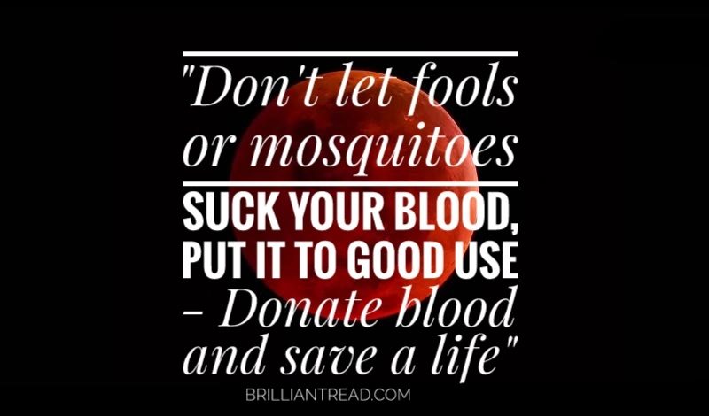 blood donation quotes