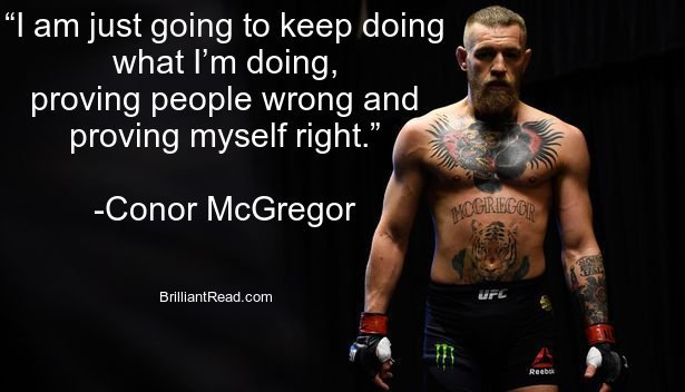 Conor Mcgregor Quotes on life love fear success and winning