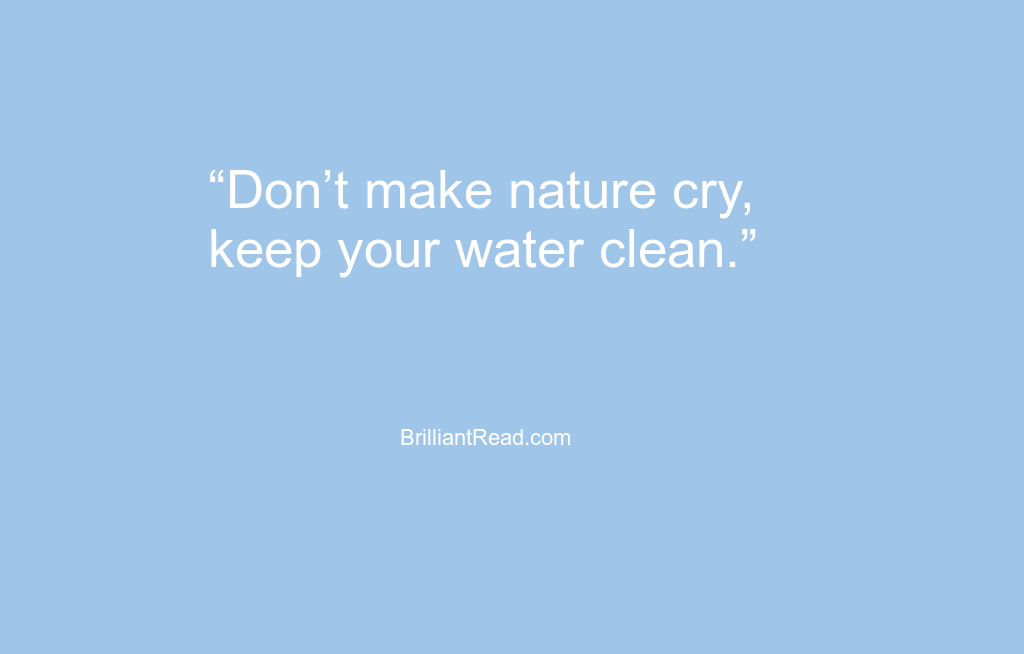 save water quotes