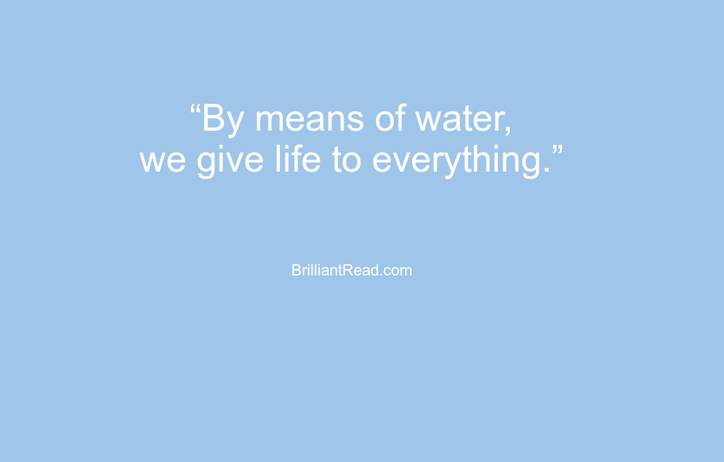 save water quotes