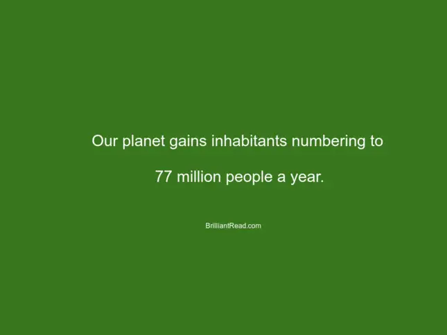 population facts environment