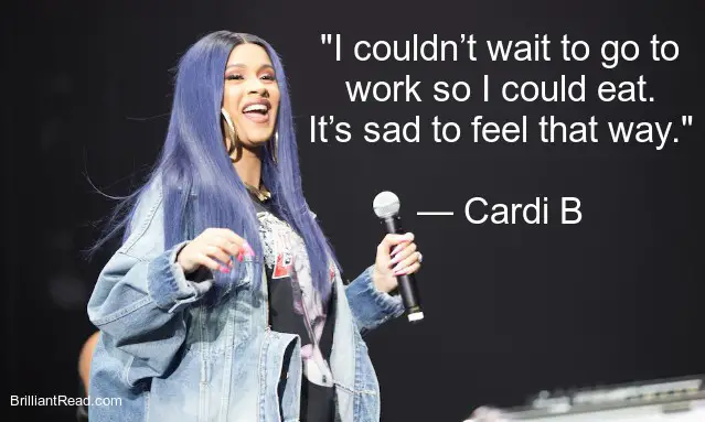 Cardi B Quotes on Music Success Fame Stripper