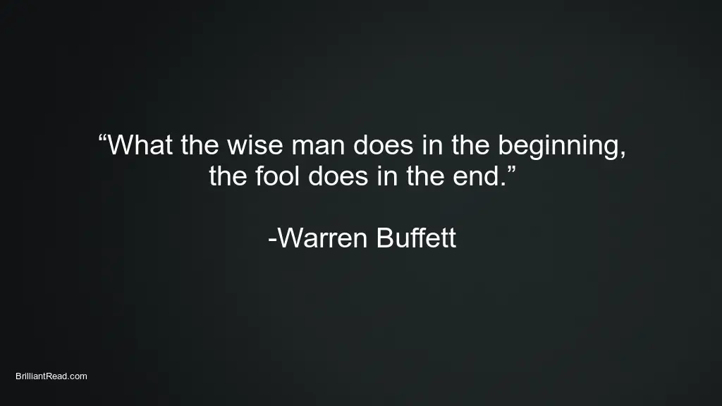 Buffett Quote