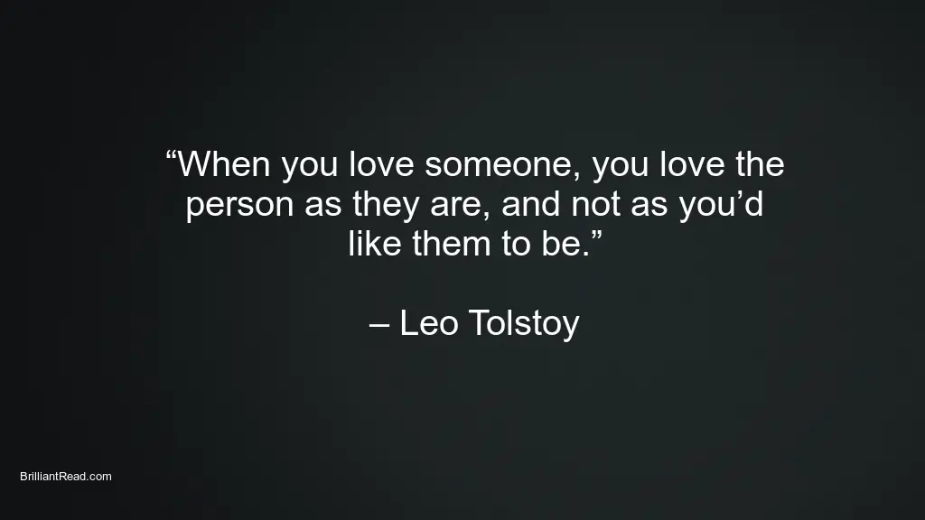 Best Leo Tolstoy quotes on love