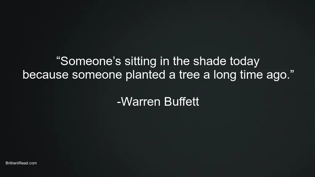 Warren Buffett Advice on long term investment