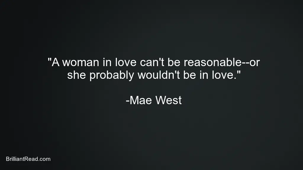 Mae West Quotes on Women