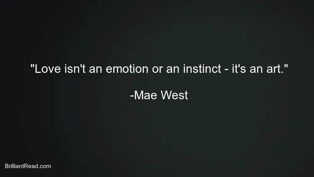 Mae West Quotes on Sex