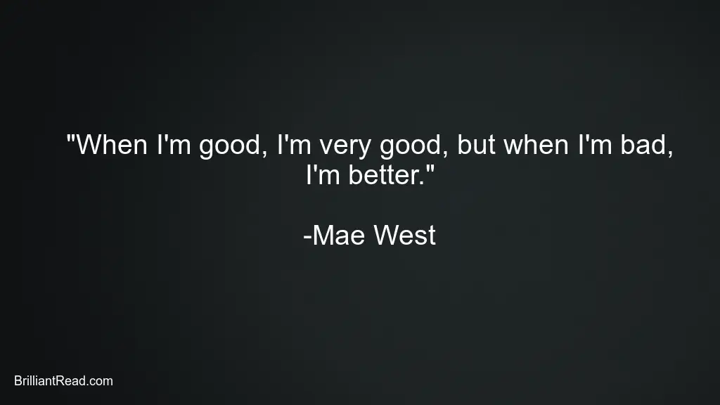 Mae West Quotes for Women