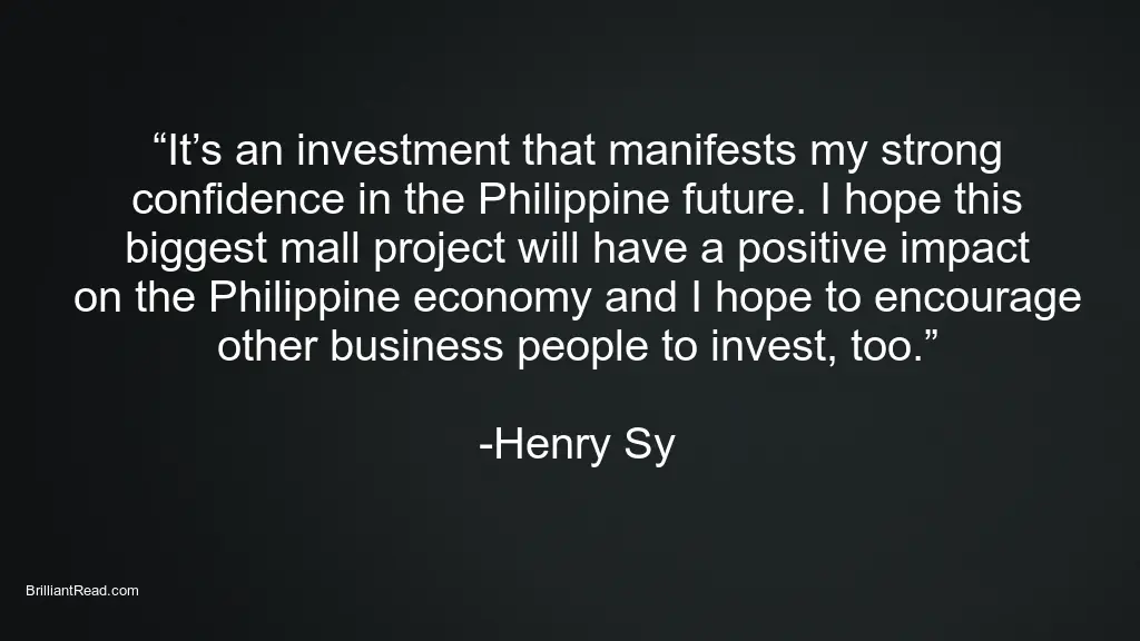 Motivational Quotes by Henry Sy 