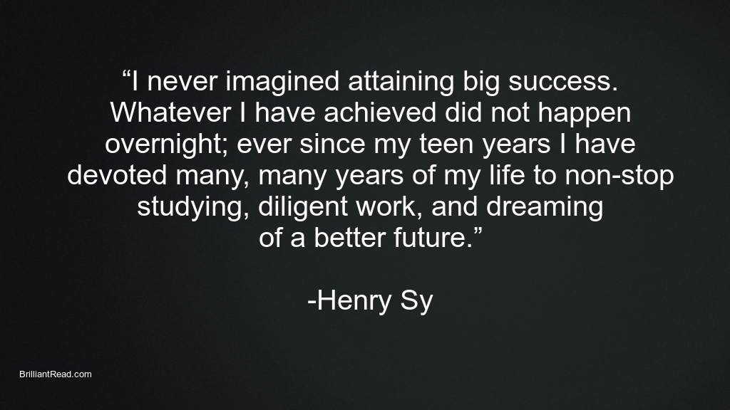 Success Quotes by Henry Sy