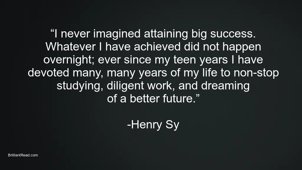 Success Quotes by Henry Sy