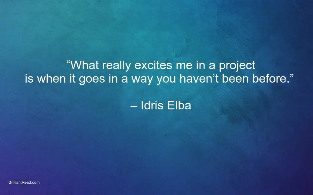 top inspiration quotes by Idris Elba