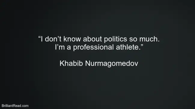 Khabib Nurmagomedov Quotes 