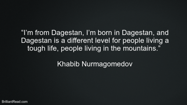 Khabib Nurmagomedov inspirational Quotes