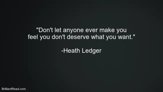 Heath Ledger Life Quotes