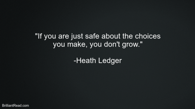 Heath Ledger Best Inspirational Quotes
