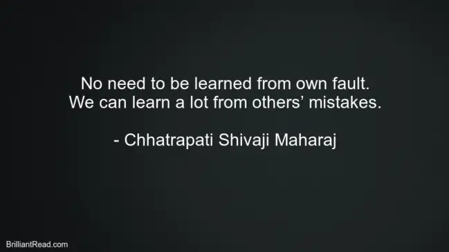 Chhatrapati Shivaji Maharaj Best Advice