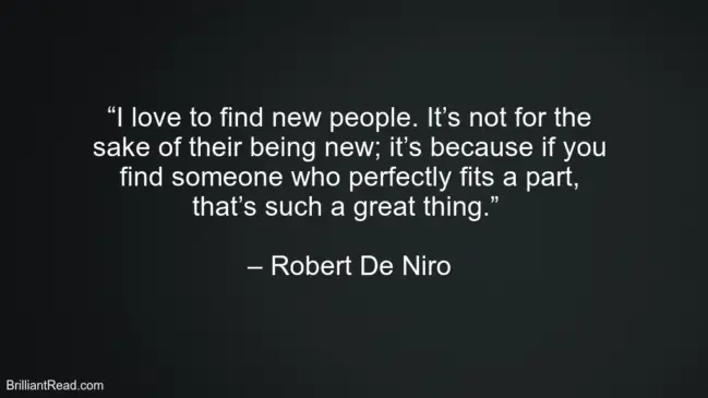 Robert De Niro Success Quotes