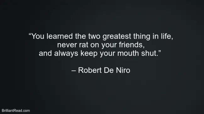 24 Best Robert De Niro Quotes On Life, Success, Motivation, Acting And