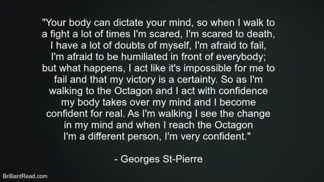 Georges St-Pierre Life Best Advice