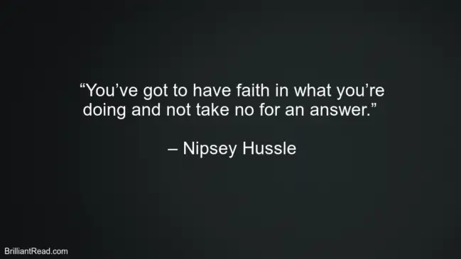 Nipsey Hussle Successful Thoughts