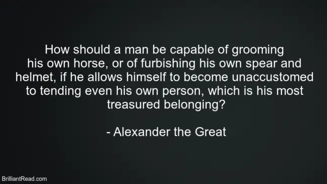 Alexander the Great Life Advice