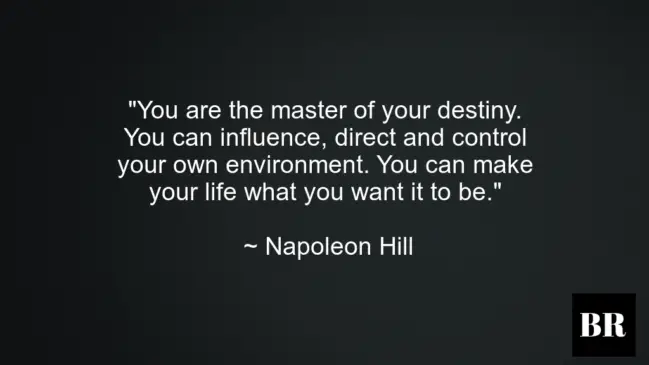 Napoleon Hill Best Life Advice