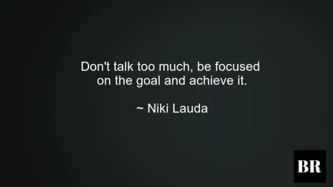 Niki Lauda Best Advice