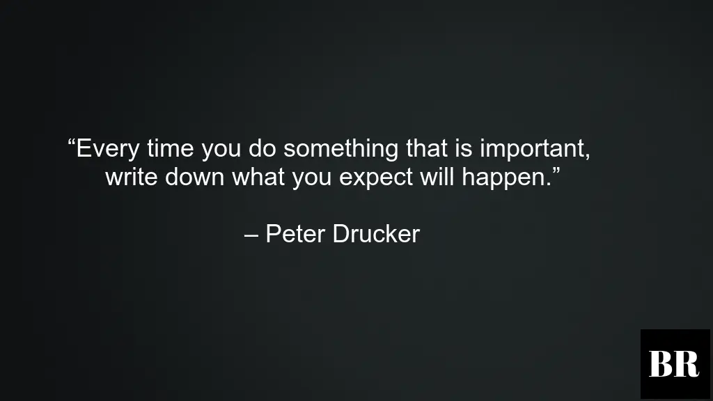 Peter Drucker Life Best Advice
