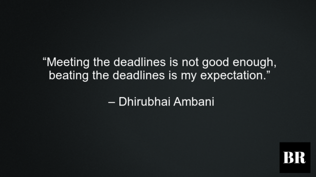 Dhirubhai Ambani Best Advice