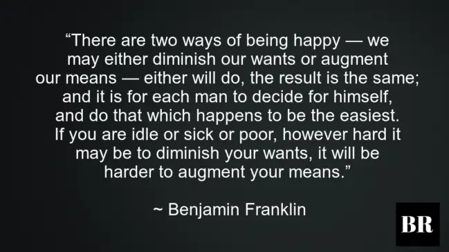 Benjamin Franklin Best Quotes