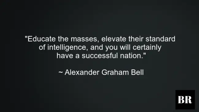 Alexander Graham Bell Best Advice