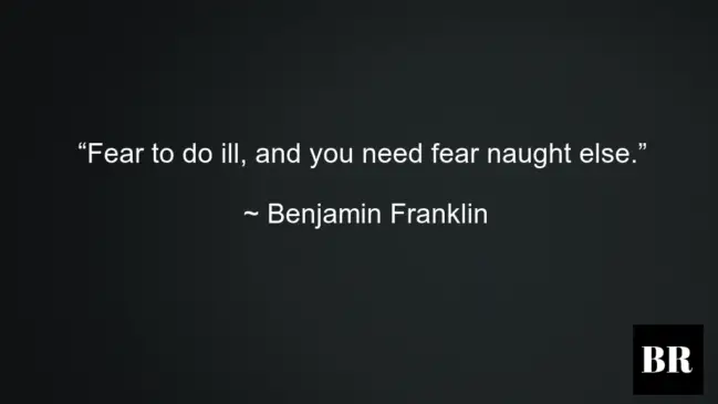 Benjamin Franklin Best Advice