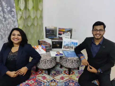 Surashree Rahane, Founder and CEO (Left) and Abhinav Madavi, Co-Founder and COO, Yearbook Canvas (Right)