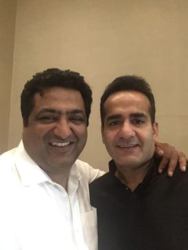 Tushar Kansal with Aman Chopra (Right)