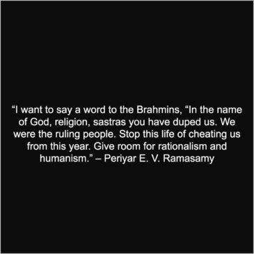 Periyar quotes about brahmins