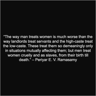 periyar on men mistreating women quotes