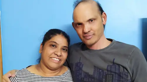 Sriram Shankarlingam with Latha Krishnamani