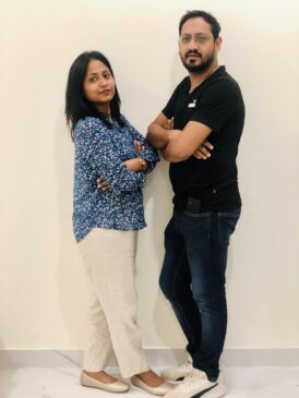 Priyanka with Akash Bansal (Right)