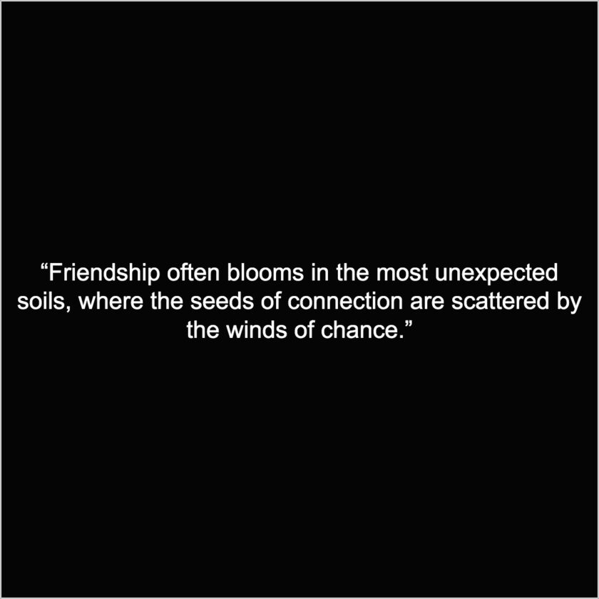 unexpected friendship status quotes captions messages