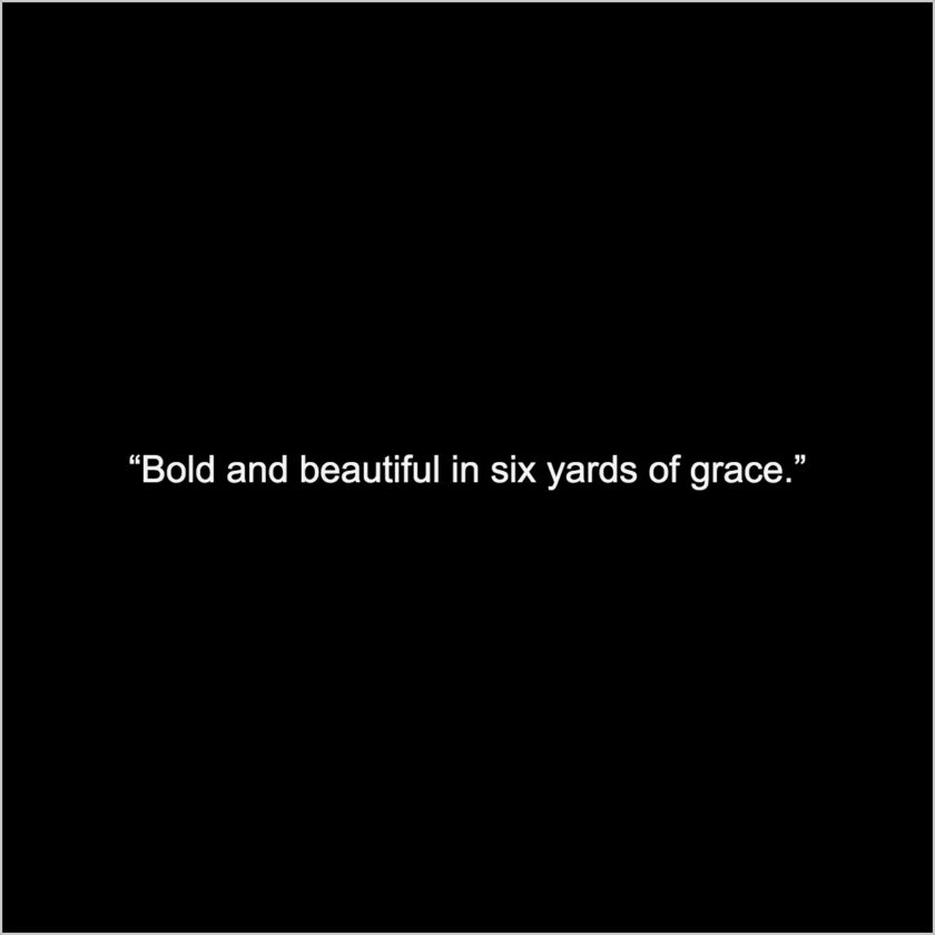 bold saree quotes captions hot saree