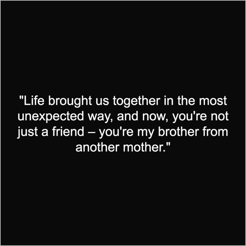 brother from another mother quote for insta