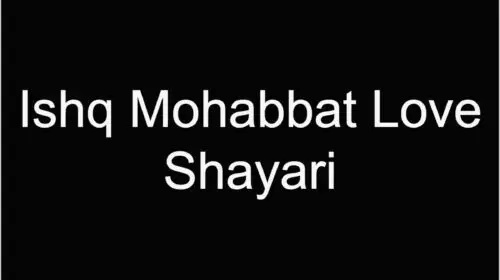 Best Mohabbat Shayari for Ishq Love whatsapp Instagram