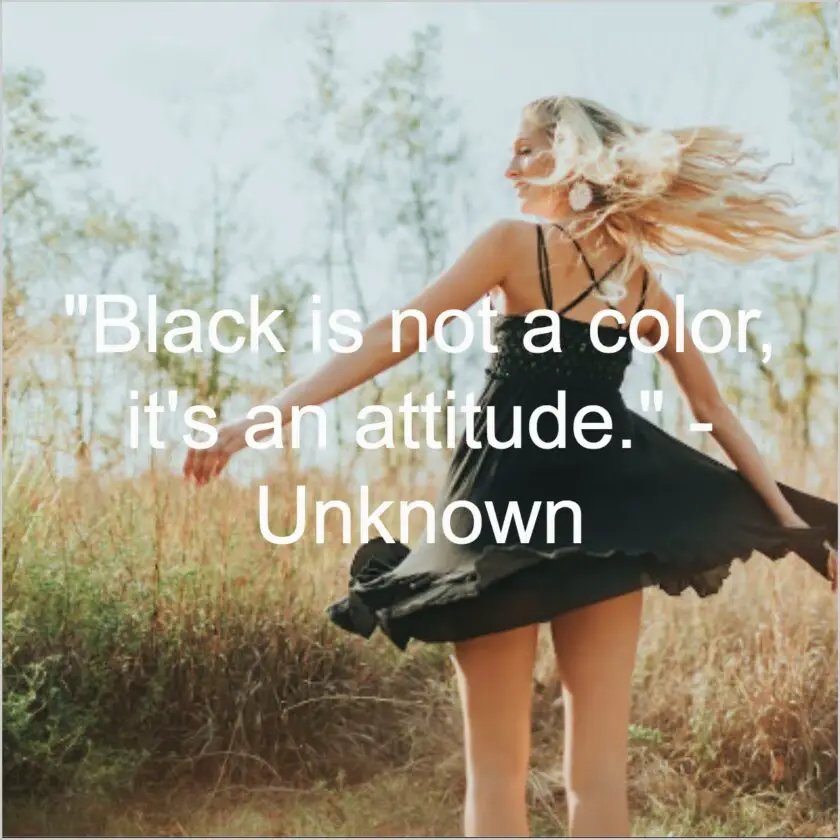 black dress captions for instagram