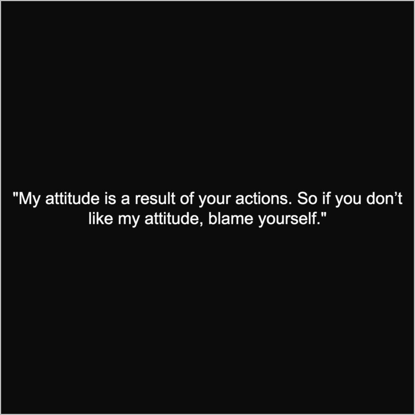 quote for killer attitude