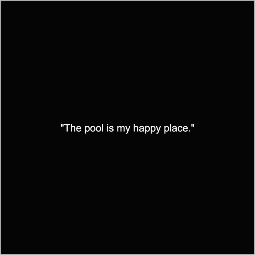 swimming pool caption for instagram