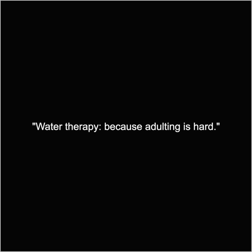 pool therapy quotes captions